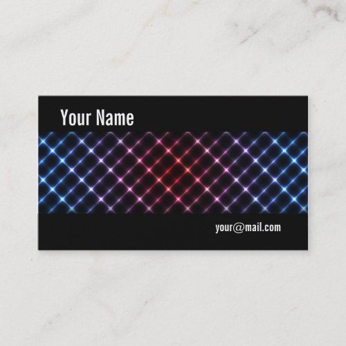 Neon lights business card