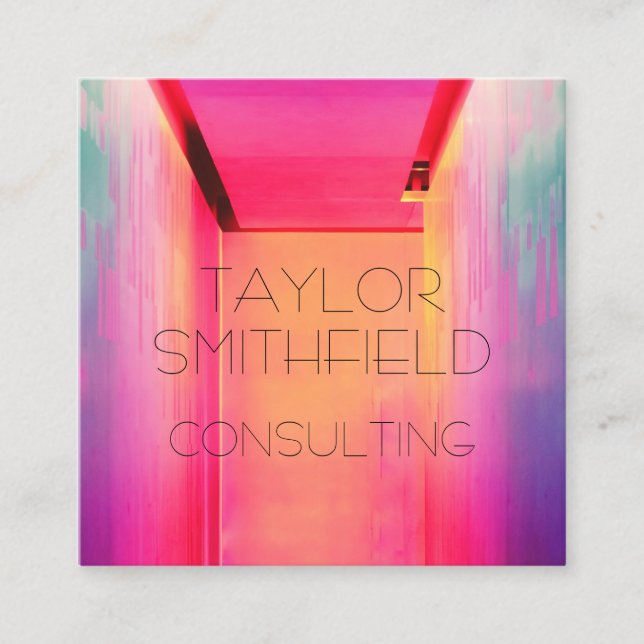 neon lights business card (Front)