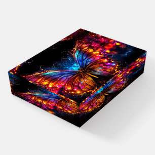 Neon Lights Butterfly Paperweight