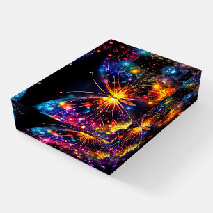 Neon Lights Butterfly Paperweight