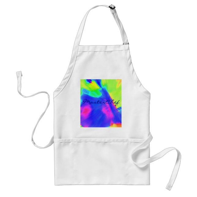 "Neon Lights" MasterChef Apron - Customizable (Front)