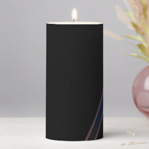 Neon Lights Pillar Candle
