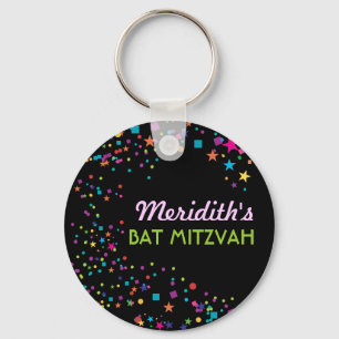 Neon Lights Sweet Birthday Party Favor Keychain