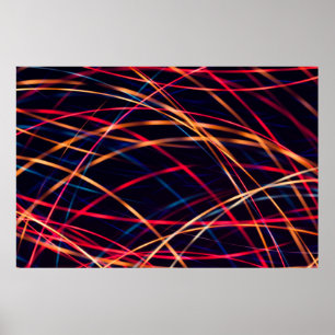 Neon lights texture with long exposure.abstract, a poster