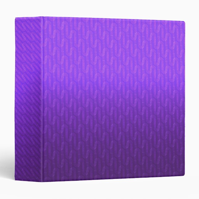Neon lilac gradient.  3 ring binder (Front/Spine)