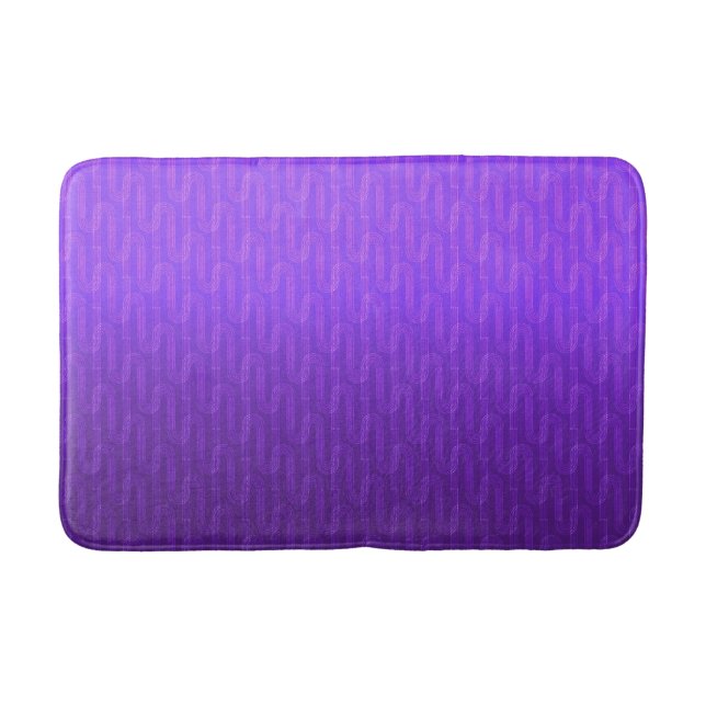 Neon lilac gradient.  bath mat (Front)