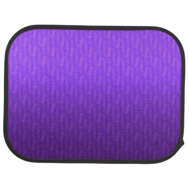 Neon lilac gradient.  car floor mat (Rear)