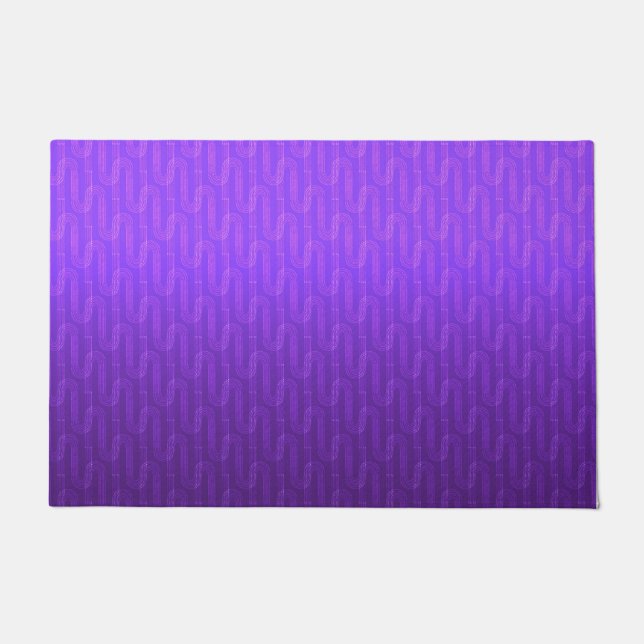 Neon lilac gradient.  doormat (Front)