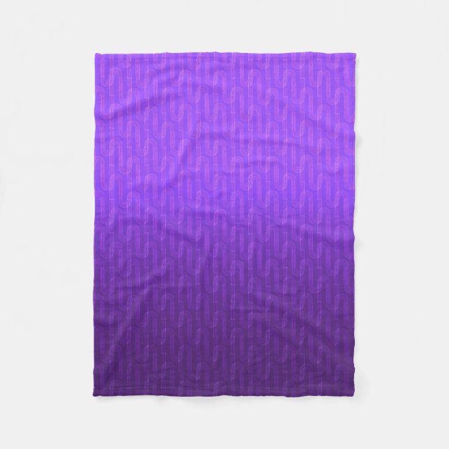 Neon lilac gradient. fleece blanket (Front)