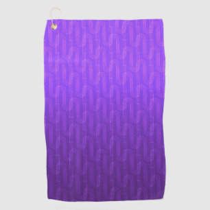 Neon lilac gradient. golf towel