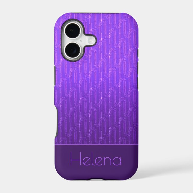 Neon lilac gradient. iphone case (Back)