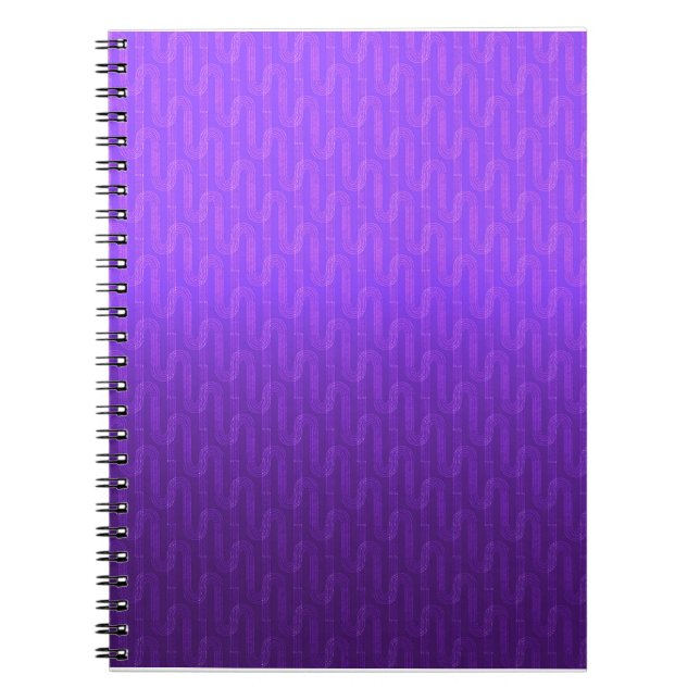 Neon lilac gradient. notebook (Front)