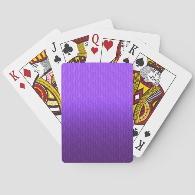 Neon lilac gradient. poker cards (Back)