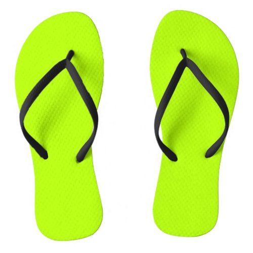 Neon Lime Custom Classic Flip Flops