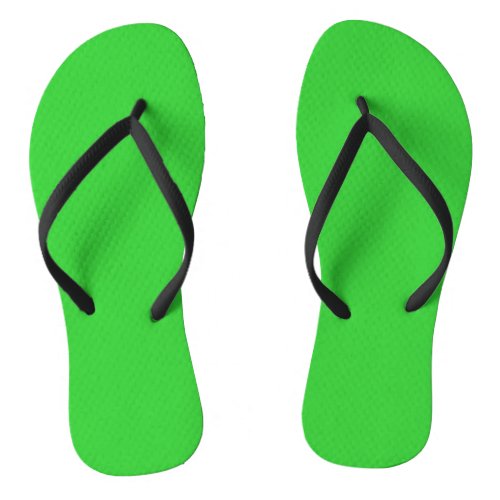 Neon Lime Green Custom Classic Flip Flops