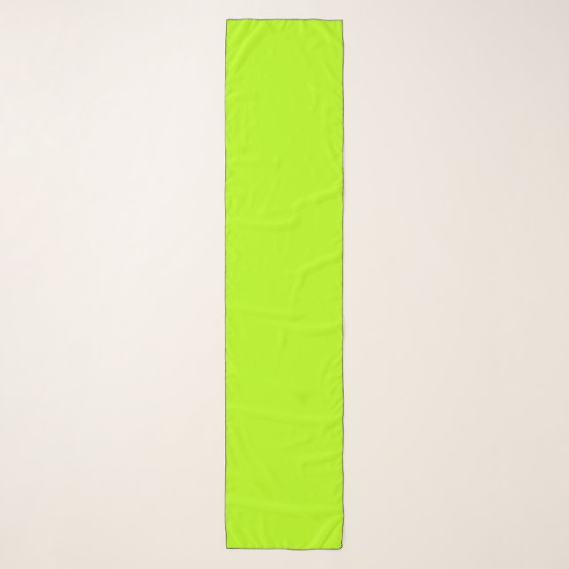 Neon Lime Solid Color | Classic Scarf (Front)