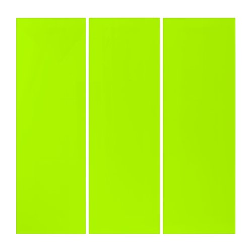 Neon Lime Solid Color  Classic Triptych