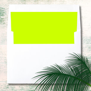 Neon Lime Yellow bold minimal vibe Envelope Liner