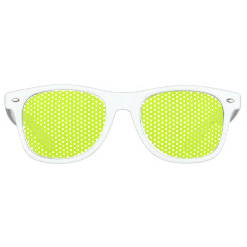 Neon Lime Yellow Solid Color  Classic  Elegant Retro Sunglasses