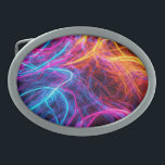 Neon Lines Belt Buckle<br><div class="desc">Artwork by Brady Arnold</div>