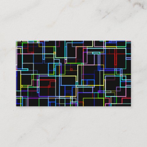 Neon Lines Business Card