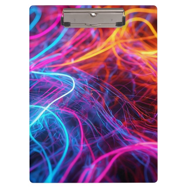 Neon Lines Clipboard (Front)