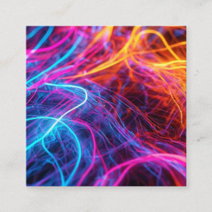 Neon Lines Enclosure Card