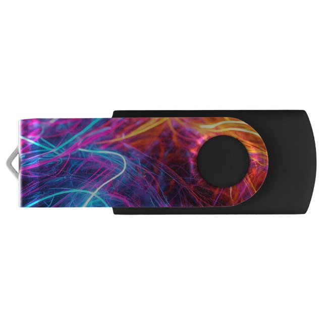 Neon Lines Flash Drive (Back)
