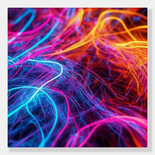 Neon Lines Foam Board (Front)