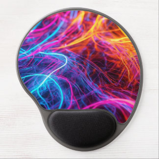Neon Lines Gel Mouse Pad