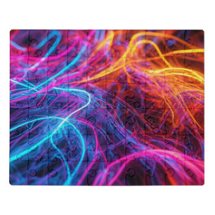 Neon Lines Jigsaw Puzzle
