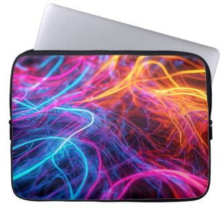 Neon Lines Laptop Sleeve