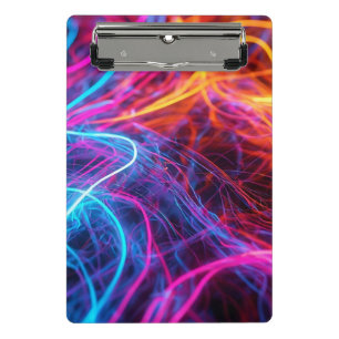 Neon Lines Mini Clipboard
