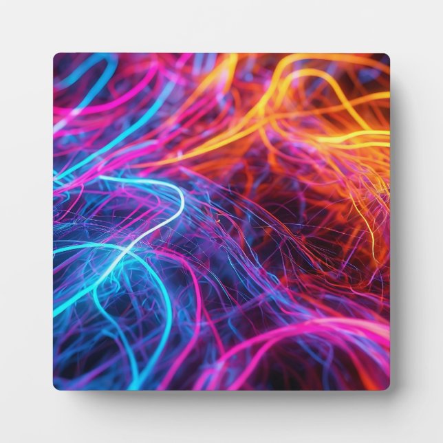 Neon Lines Plaque (Front)