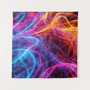 Neon Lines Tapestry