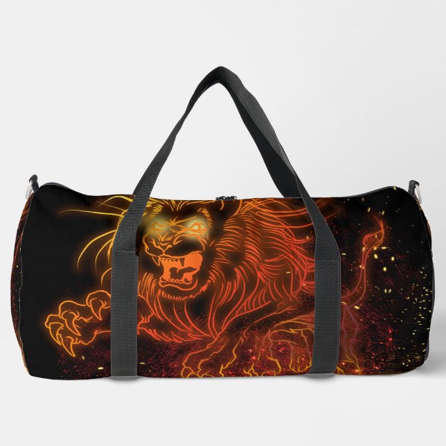 Neon Lion Duffle Bag (Front)