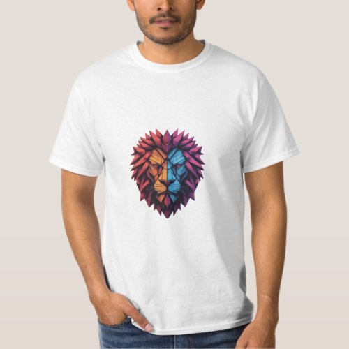 Neon Lion King T_Shirt Design
