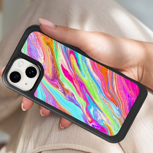 Neon Liquid Color OtterBox iPhone 14 Case
