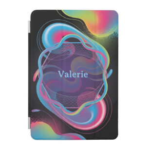 Neon Liquid Frame with Custom Name iPad Mini Cover