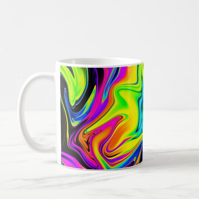 Neon Liquid Marble Mug (Left)