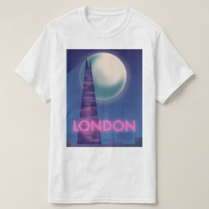 Neon London travel poster T-Shirt