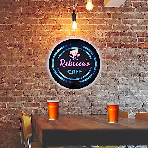 NEON Look Cafe Custom Text LED Sign