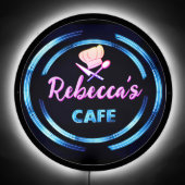 NEON Look Cafe Custom Text LED Sign (Front)