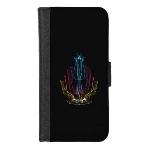 Neon Lotus Wallet Case