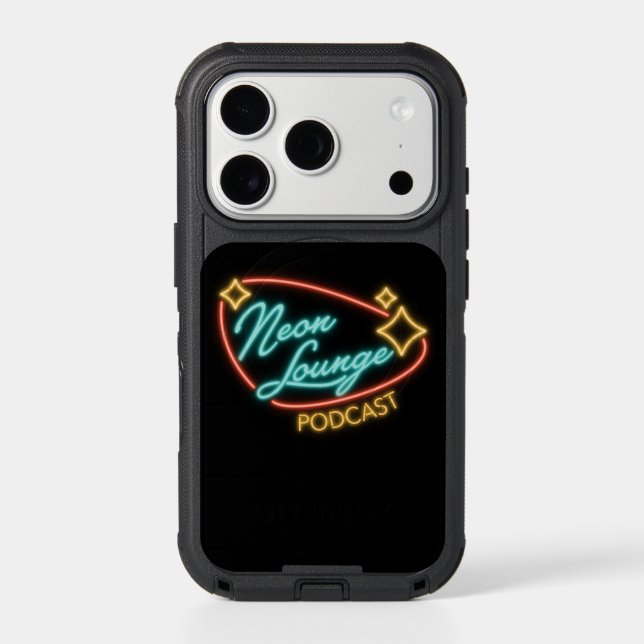 Neon Lounge Logo Phone Case (Back)