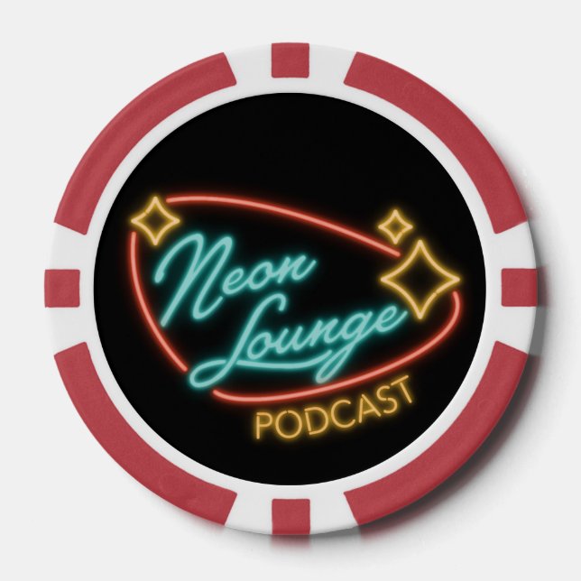 Neon Lounge Logo Phone Case Poker Chips (Front)
