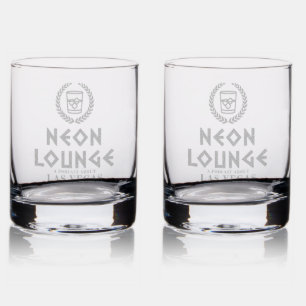 Neon Lounge Retro Collection  The Palace Whiskey Rocks Glass