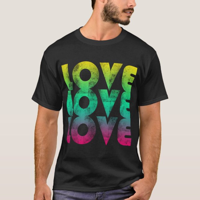 Neon Love 80's T-shirt (Front)