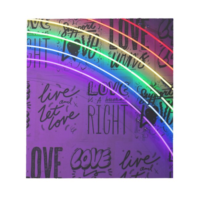 neon love notepad (Front)