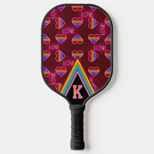 Neon Love Pickleball Paddle